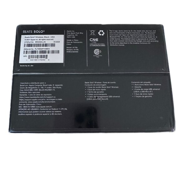 Beats Solo 3 Wireless Headphones - NEW with Original Packaging - Black - Picture 3 of 8